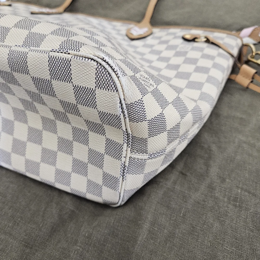 Damier Azur Braided Neverfull MM - Picture 10 of 13
